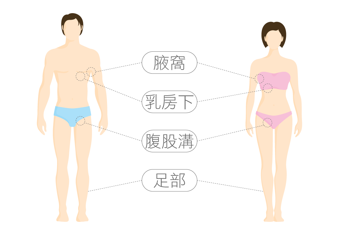 發生狐臭部位